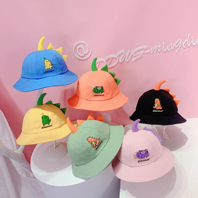 Kids Cotton Bucket Hat,Dinosaur 