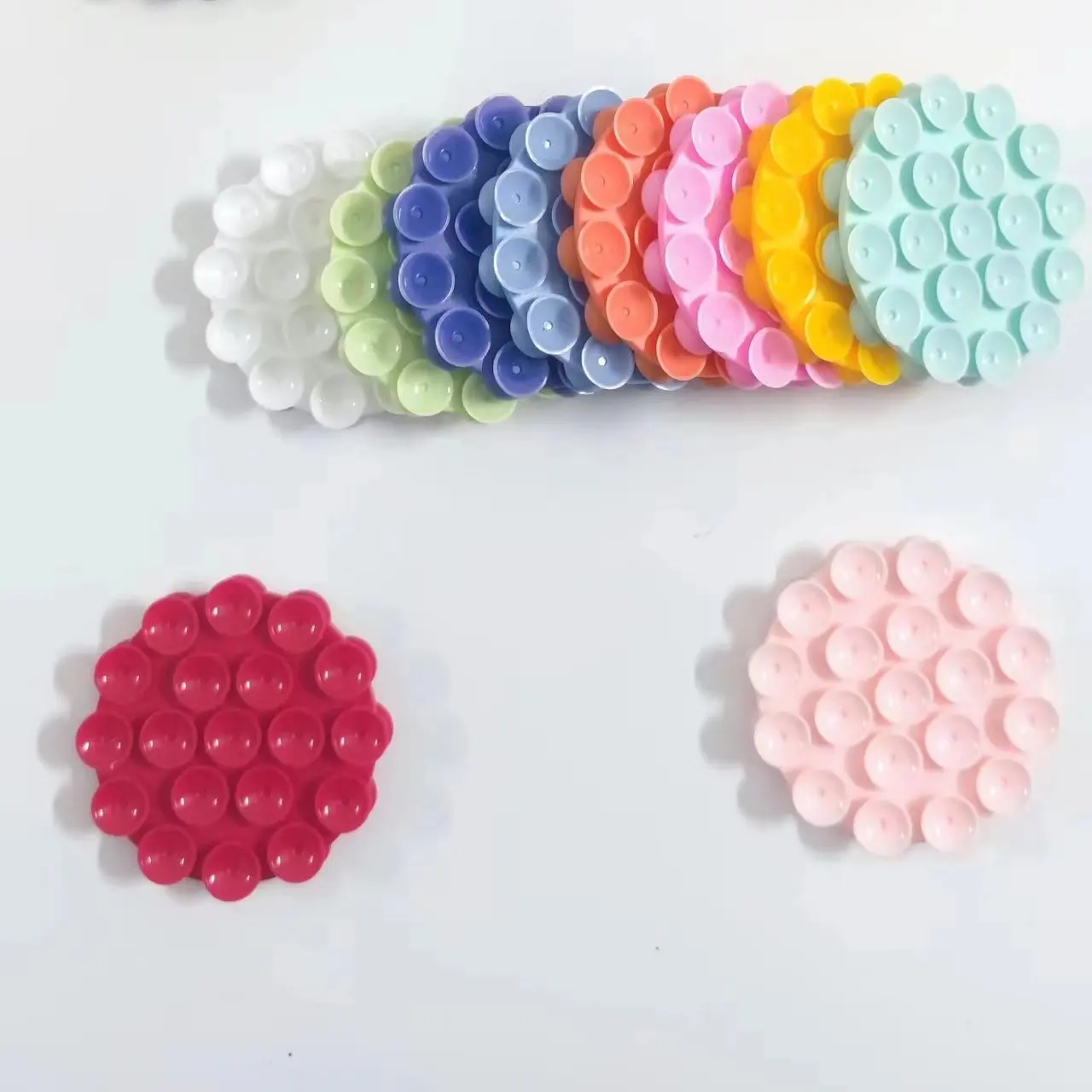 Holder thicken double-sided Silicone Suction Cup pads for mobile phones