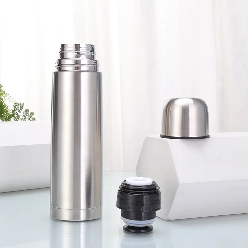Classic Stainless Steel Thermos Water Bottle Double Wall Insulated ...