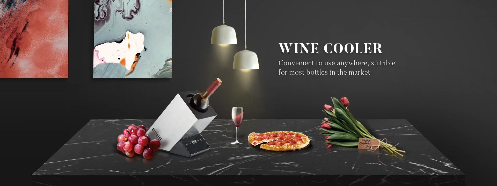 Home Appliance  Stainless Steel housing 12V Portable bottle wine Cooler Chiller Fridge