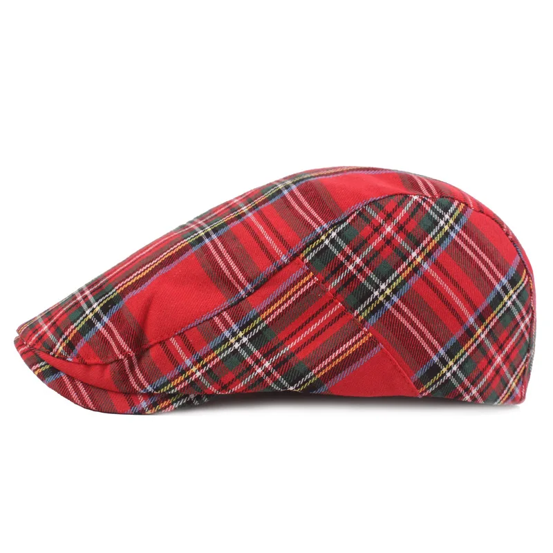 Scotland British Plaid Ascot Cap Beret Baseball Coppola