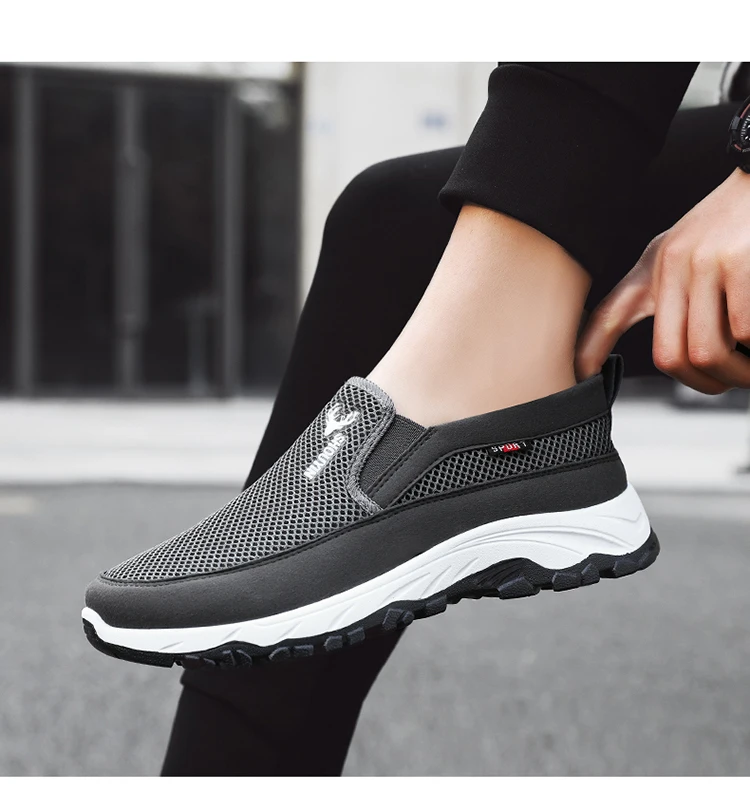 Bw-ym06 New Fashion Men's Trend Running Shoes Casual Slip-on Soft Sole ...