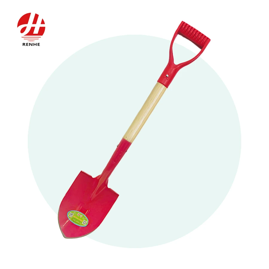 Якісні дитячі лопати для садового риття з дерев'яною ручкою