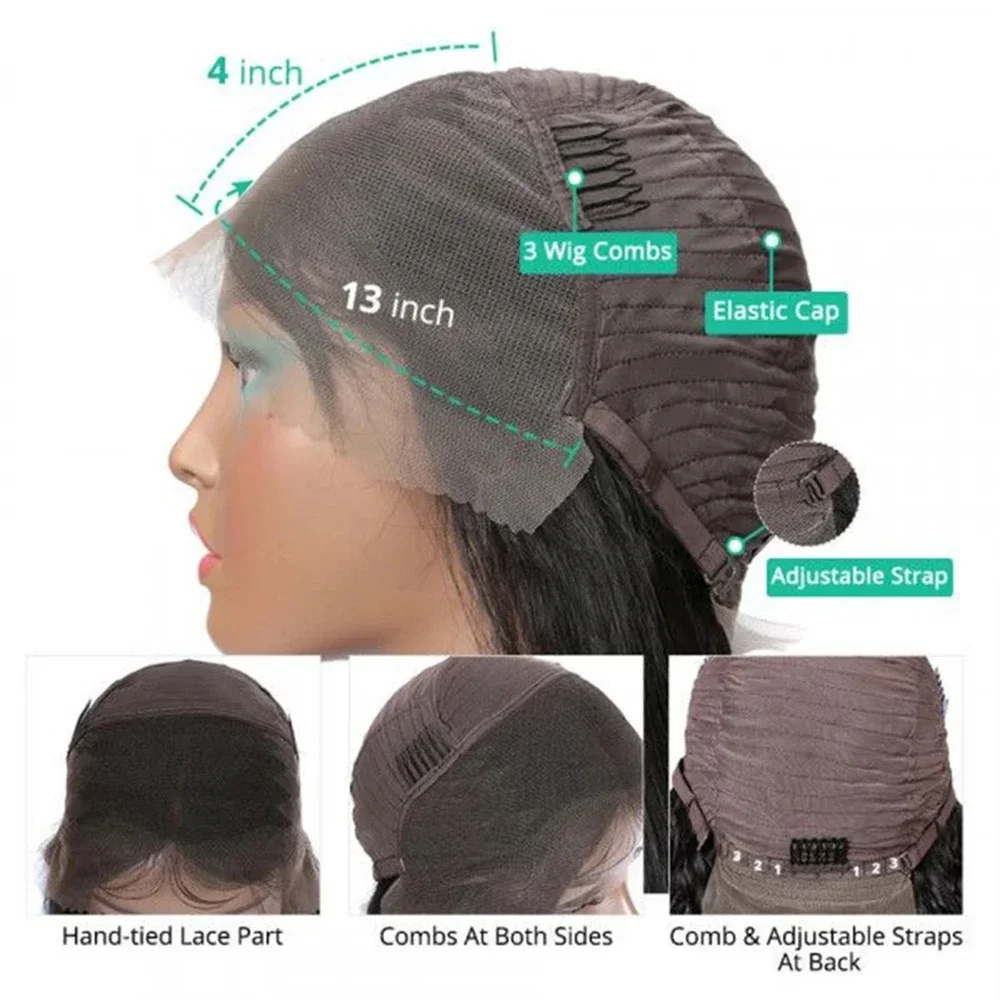 Brazilian Body Wave Short Bob Frontal Human Hair Wig_voghion.com