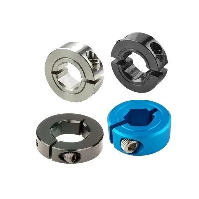 CNC Factory Custom Carbon Steel Stainless Steel Big Size Clamp Bearing Mounting Double Split Shaft Collar