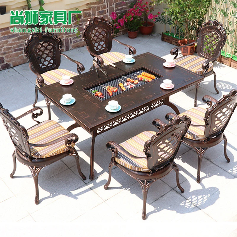 Corrosion Resistant Die-cast Aluminum Dining Room Chair Cover for