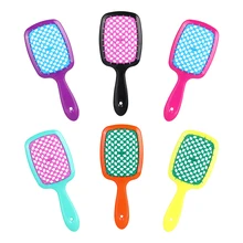 Plastic Hollow Mesh Massage comb Hairdressing For Dry and Wet Hair
