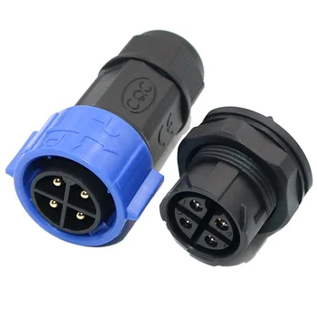 Good Selling 35A Outdoor LED Plastic AWG16-10 4 Wire Connector, 4Pin Waterproof Wire Connector IP68