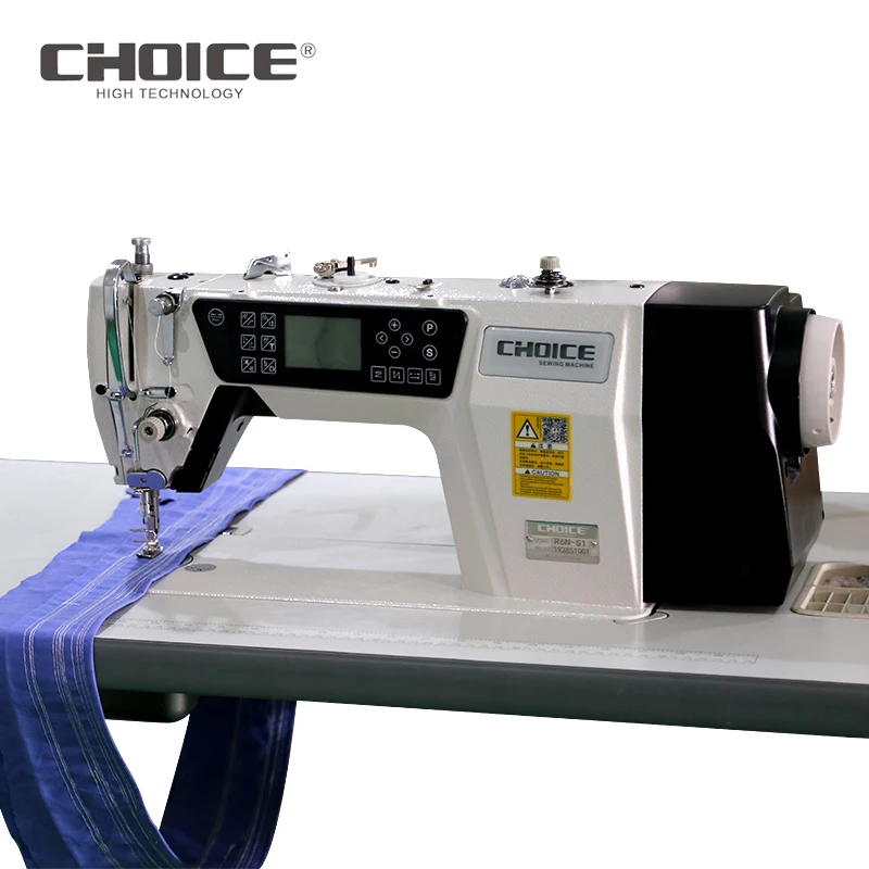 Золотой Выбор R6N-S1 горячая Распродажа Автоматическая одноигольная промышленная швейная машина с фунцкией шитья закрытых стежков с экраном кнопки