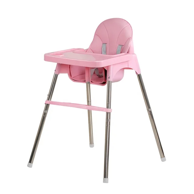 Foldable Convenient Baby Multifunction Dining Feeding High Chair with Detachable Tray Non Toxic Material Clip On Kids Chair