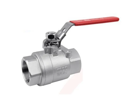 Two-piece Ball Valve with Locking Device Full Port Screw Ends 1000WOG