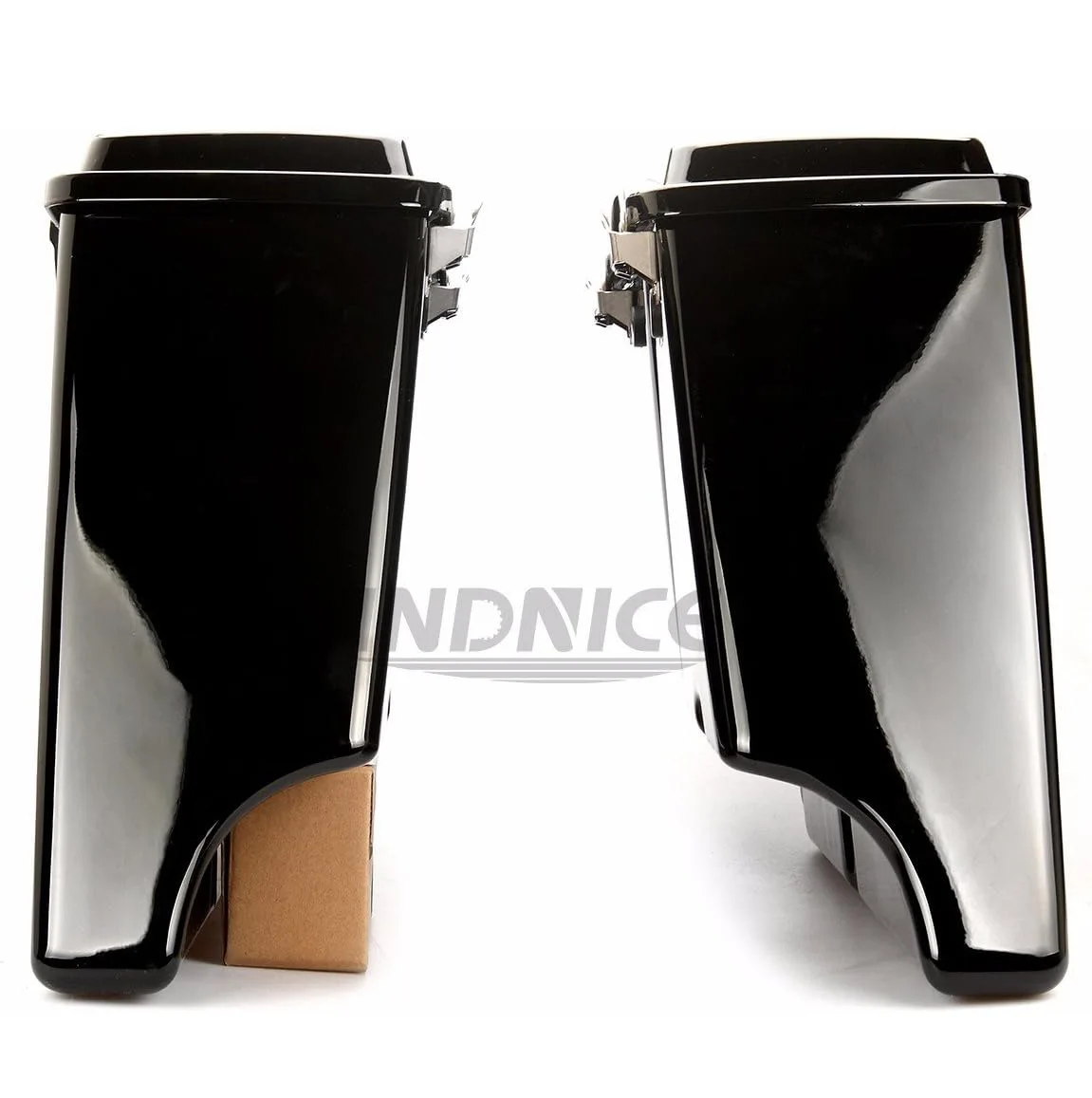 5" Extended Stretched Saddlebags With Keys for Harley Road Glide FLHTCU Extended Saddlebags Road King 1993-2013 Vivid Black