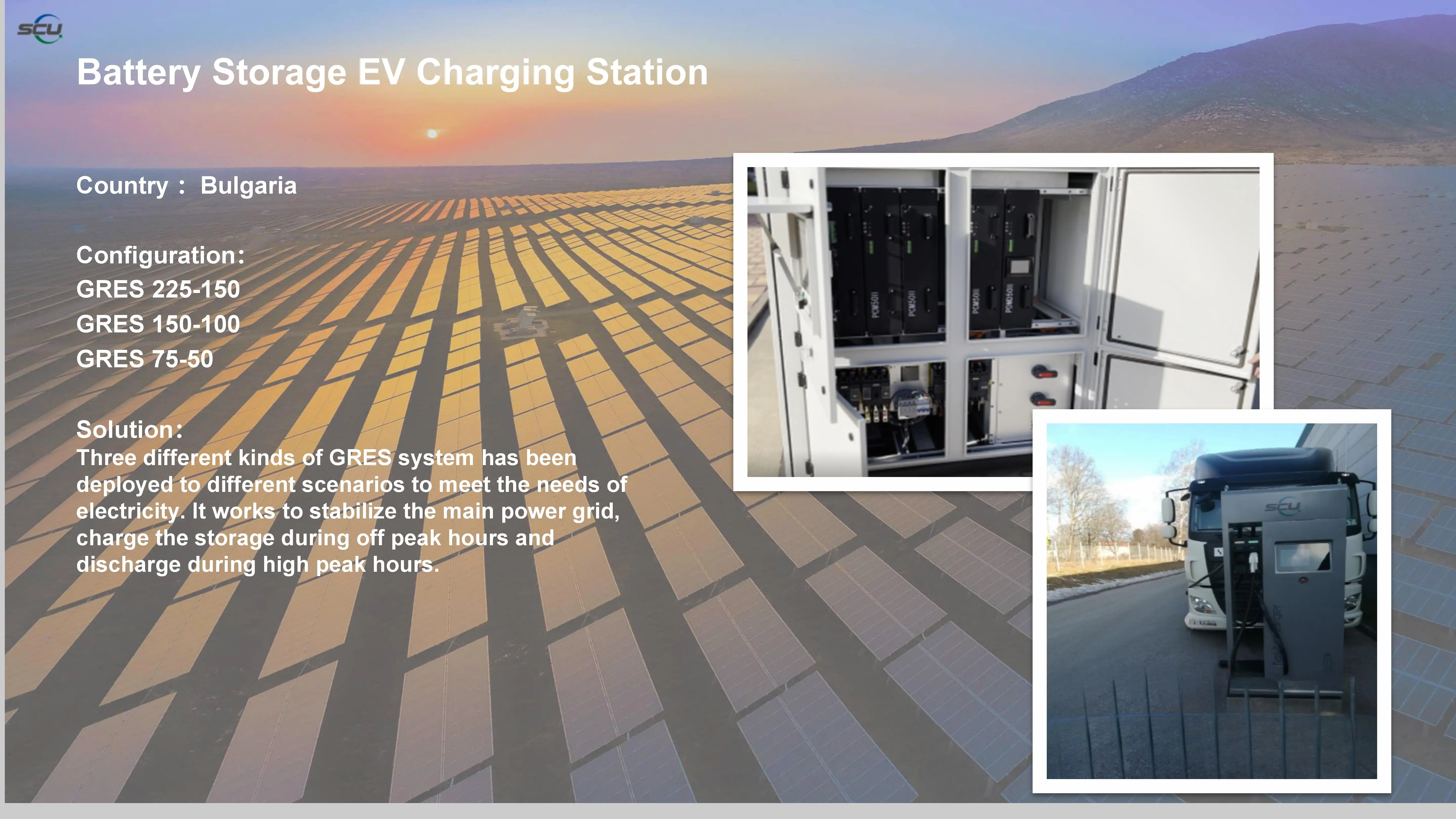 Scu Hybrid Power Systems Solar Battery Energy Storage System Ev Charging Station Solutions