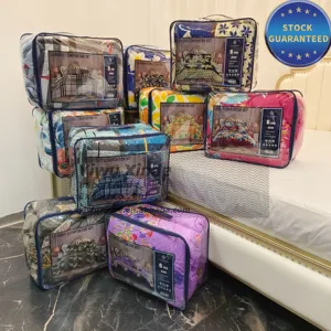 Exquisite Floral Duvet Set Cotton King Size Bedding Package All Season Comforter Collection for Cozy Bedroom Family Use