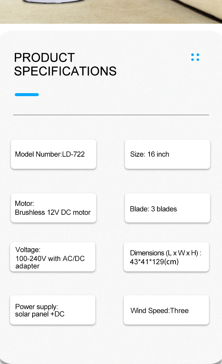 Solar Fan, 12v, Brushless - detail 20