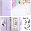 Purple Shell+12 Budget Sheets+8 Receipts Bags+2 English Stickers