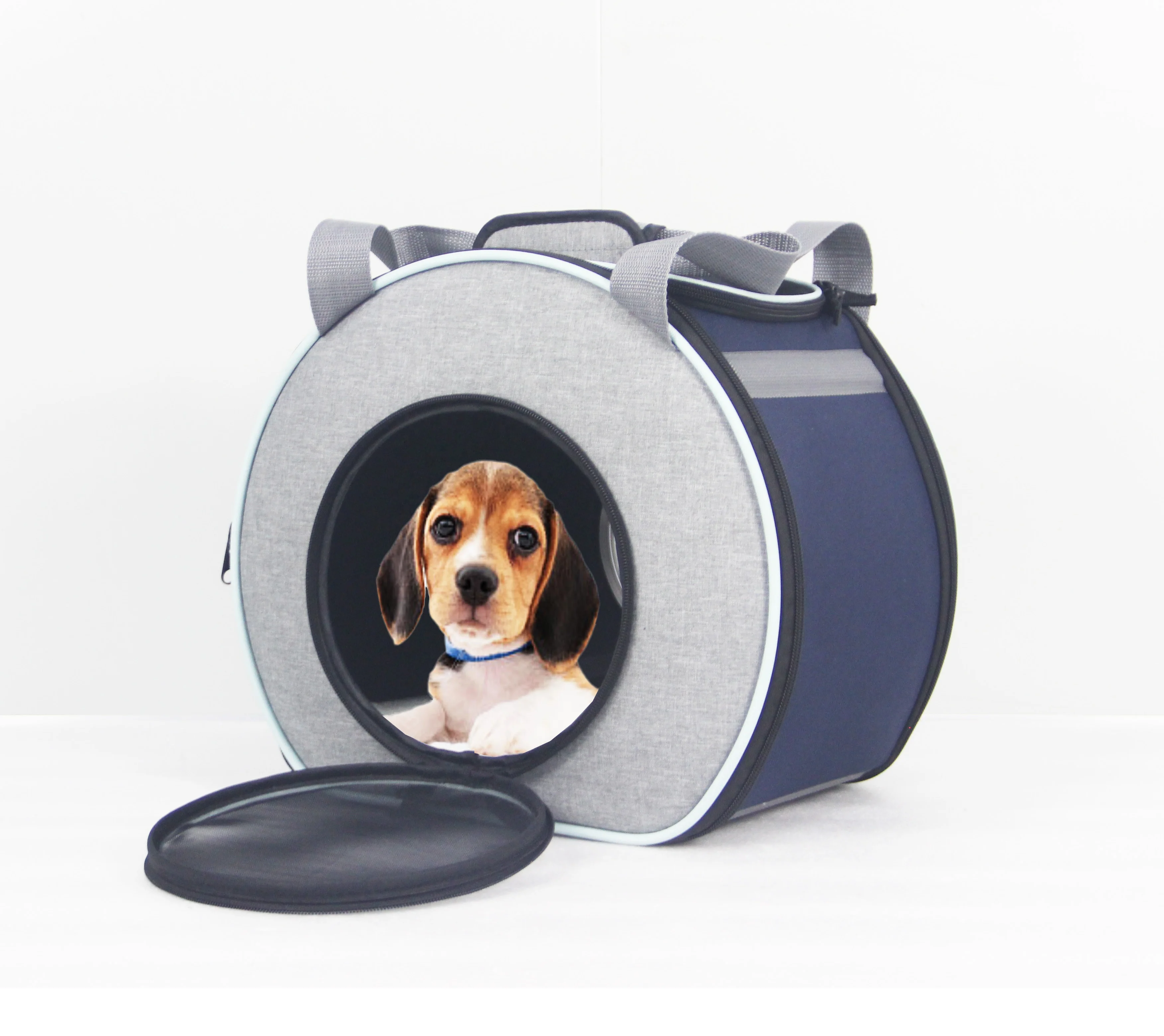 round pet carrier