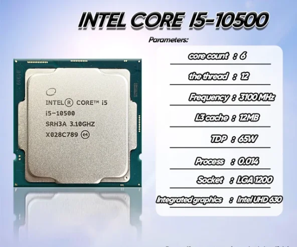 Core I5 10500F 3.1 Ghz Six-Core CPU for Desktop Applications