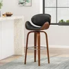Black + Faux Leather + Mid-Century Modern