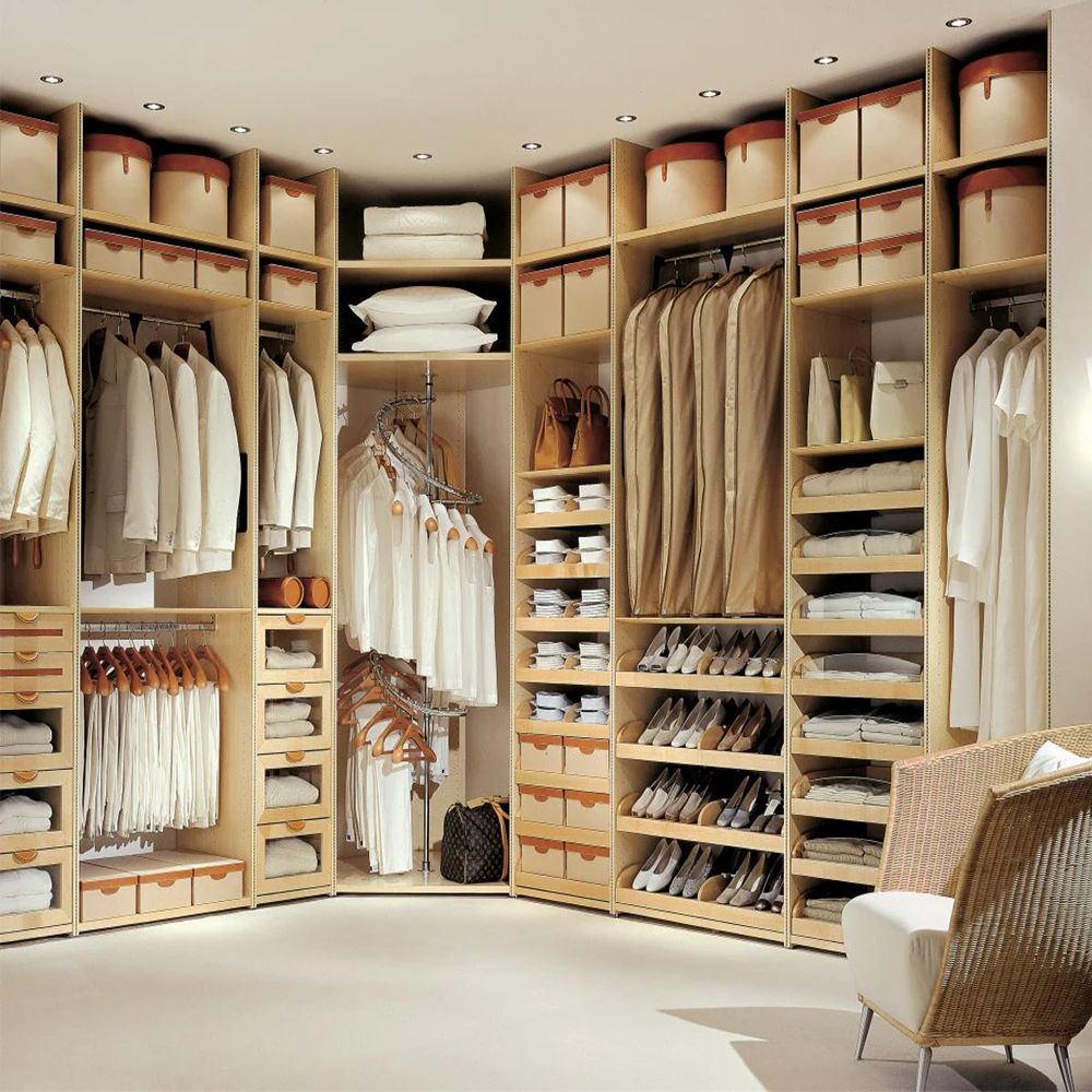 lacquer walk in closet organizer design