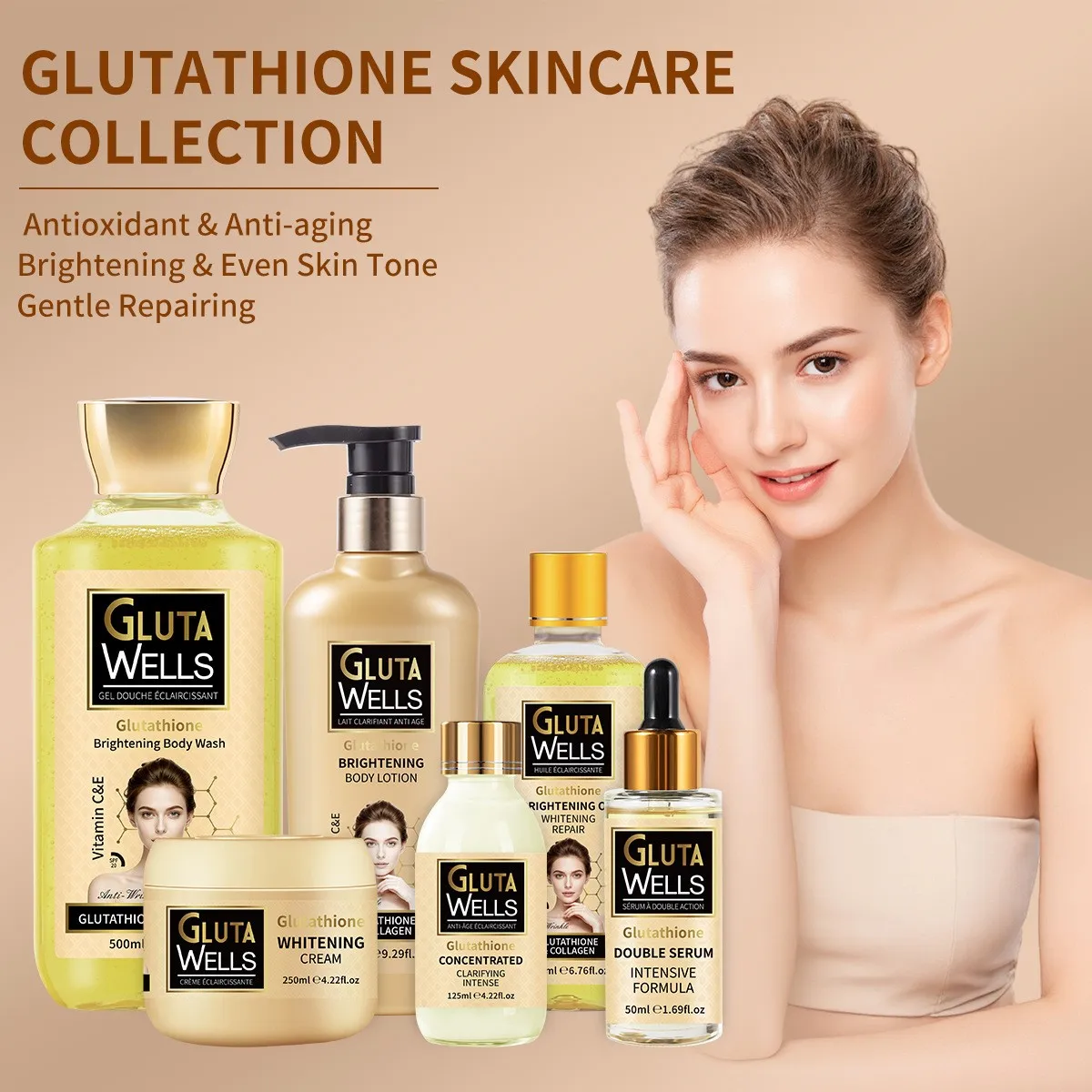 Glutathione Brightening Skincare Kit, Facial Moisturizing Cream for Skin  Tone Improvement| Alibaba.com