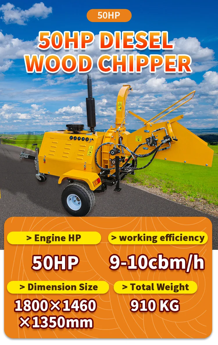 Forestry Ce Approved Hydraulic Feeding Selfpropelled 8 Inch Portable