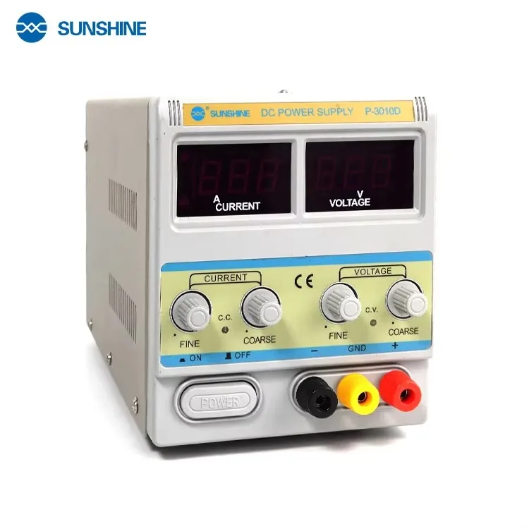 Sunshine P-3010D Adjustable DC Power Supply 30V 10A - Ideal for
