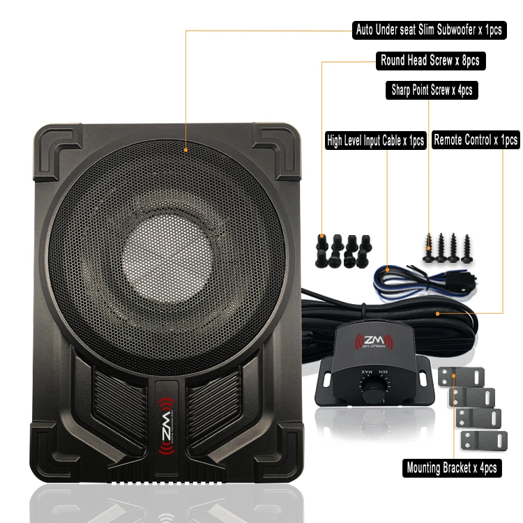 Car Subwoofer Enclosure Box Under Seat 