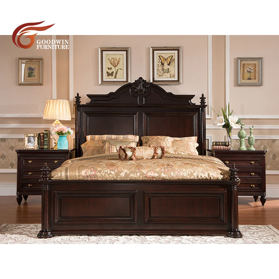 Source Latest wooden box bed designs modern bedroom furniture set ...