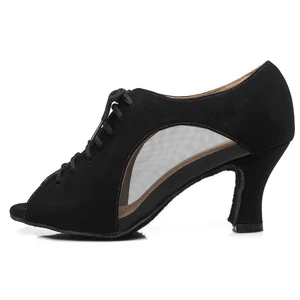 Women's Modern Jazz Dance Training Shoes High Heels Soft Soles Are Comfortable Breathable Competition Dance Shoes