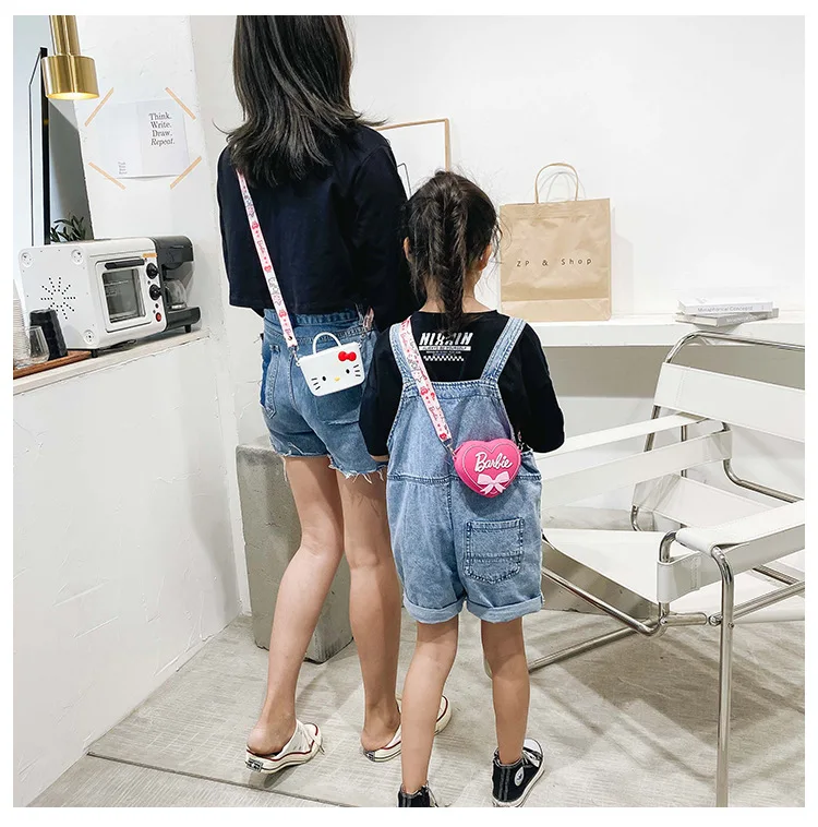 New Korean kids shoulder messenger bag mini coin purse accessory bags lil girls purses girls cute crossbody bag