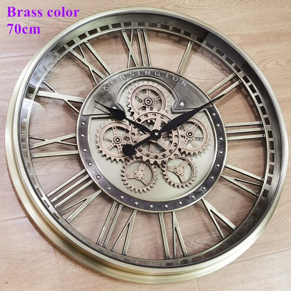Retro Wandklok, 12 ''niet Tikken Stille Klassieke Vintage Wandklokken Decoratieve Keuken Woonkamer Slaapkamer Batterij Aangedreven