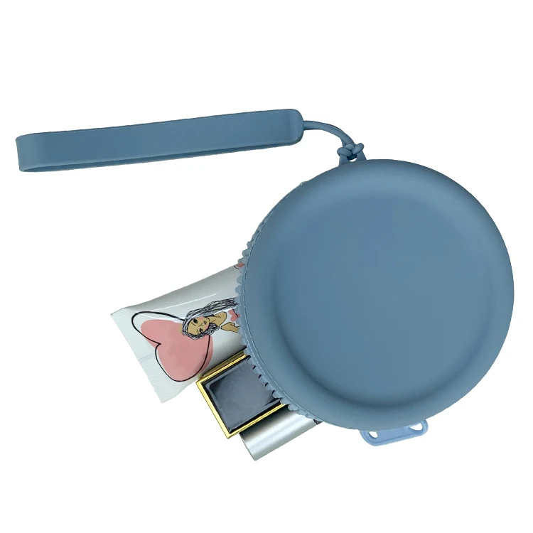 Небольшой кошелек на заказ круглый молнии Женский мини для монет с ремешком