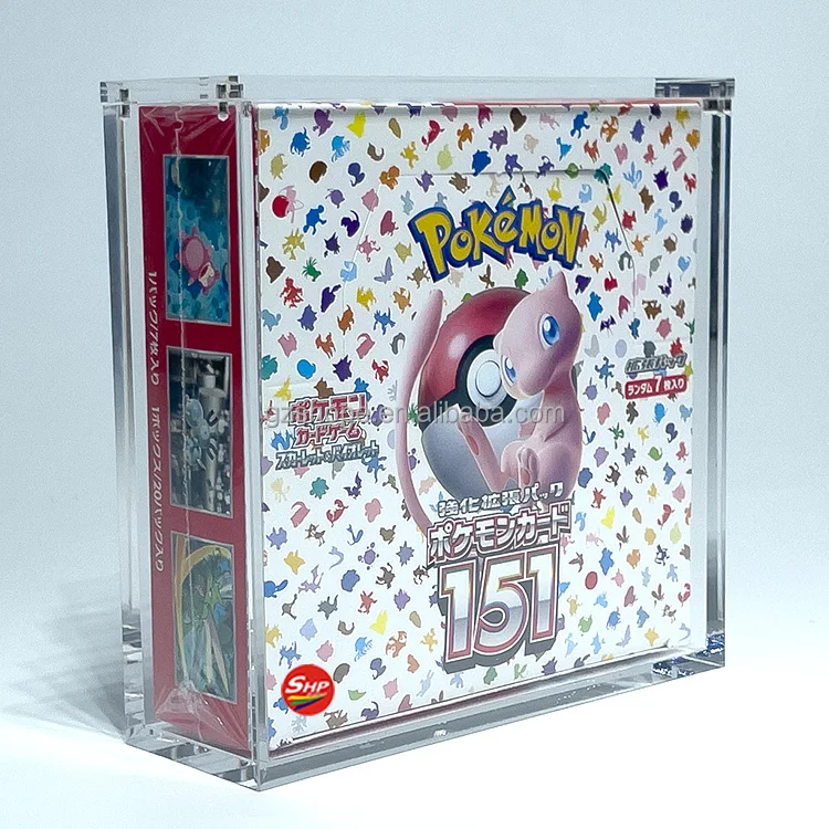 SHP Wholesale Acrylic Pokemon Booster Box Evolving Skies Japanese Trading Card Game English ETB Collectible Acryl Display Case SHP Wholesale Acrylic Pokemon Booster Box Evolving Skies Japanese Trading Card Game English ETB Collectible Acryl Display Case