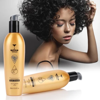 Private Label Anti-frizz Shine Hair Styling Cream With Coconut Oil  Macadamia Oil Curl Cream