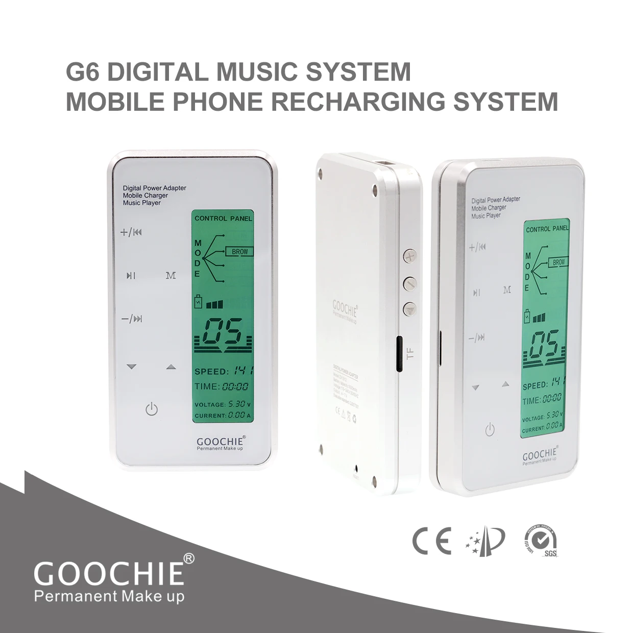 Goochie G6 Electric Portable Micropigmentation Machine Tattoo and Permanent Make-Up Device with Easy Charging