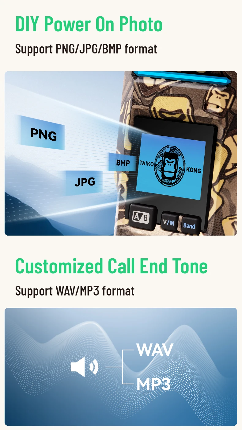 2026 New QUANSHENG TK11 IP Camouflage Analog Two Way Radio with VHF/UHF and 0-10KM Range AM FM ROHS FCC CE