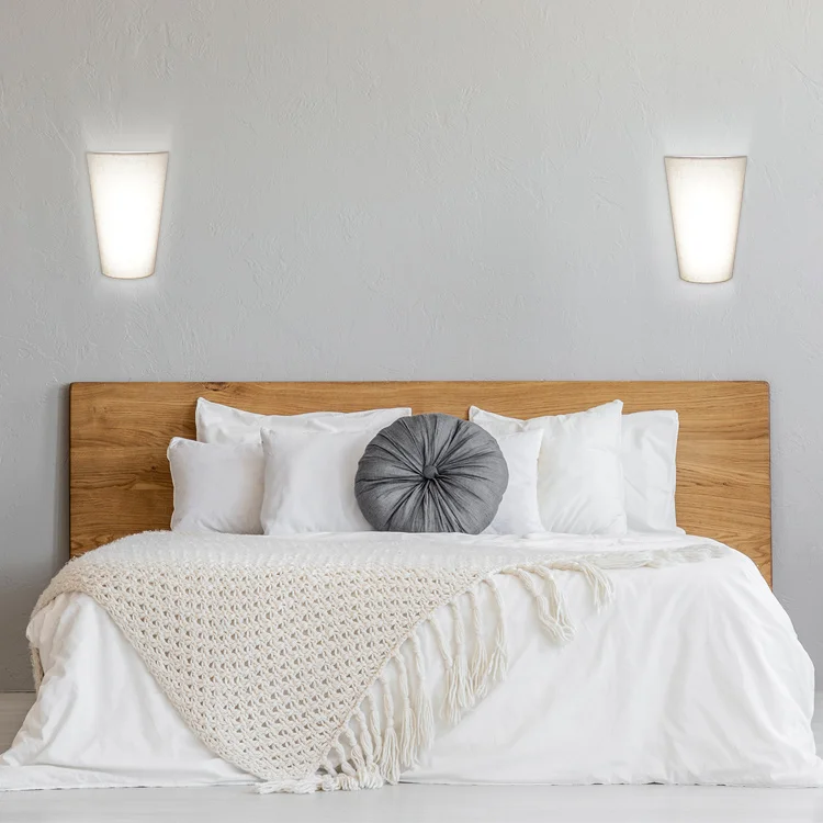 Fabric Shade Single Head Wall Lamp Bedside Lights Reading Outlet Switch USB Port Hotel Bed Wall Lamp Fixture