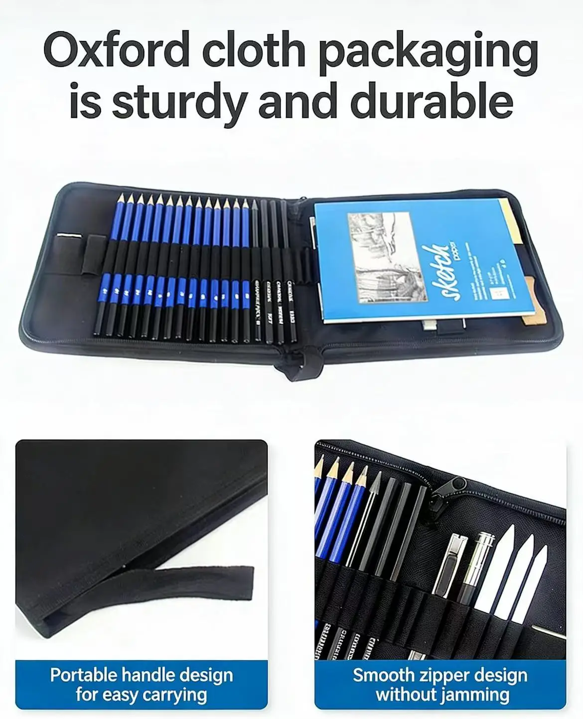 Complete Colored Pencil Set With Travel Case For Drawing & Colouring_voghion.com