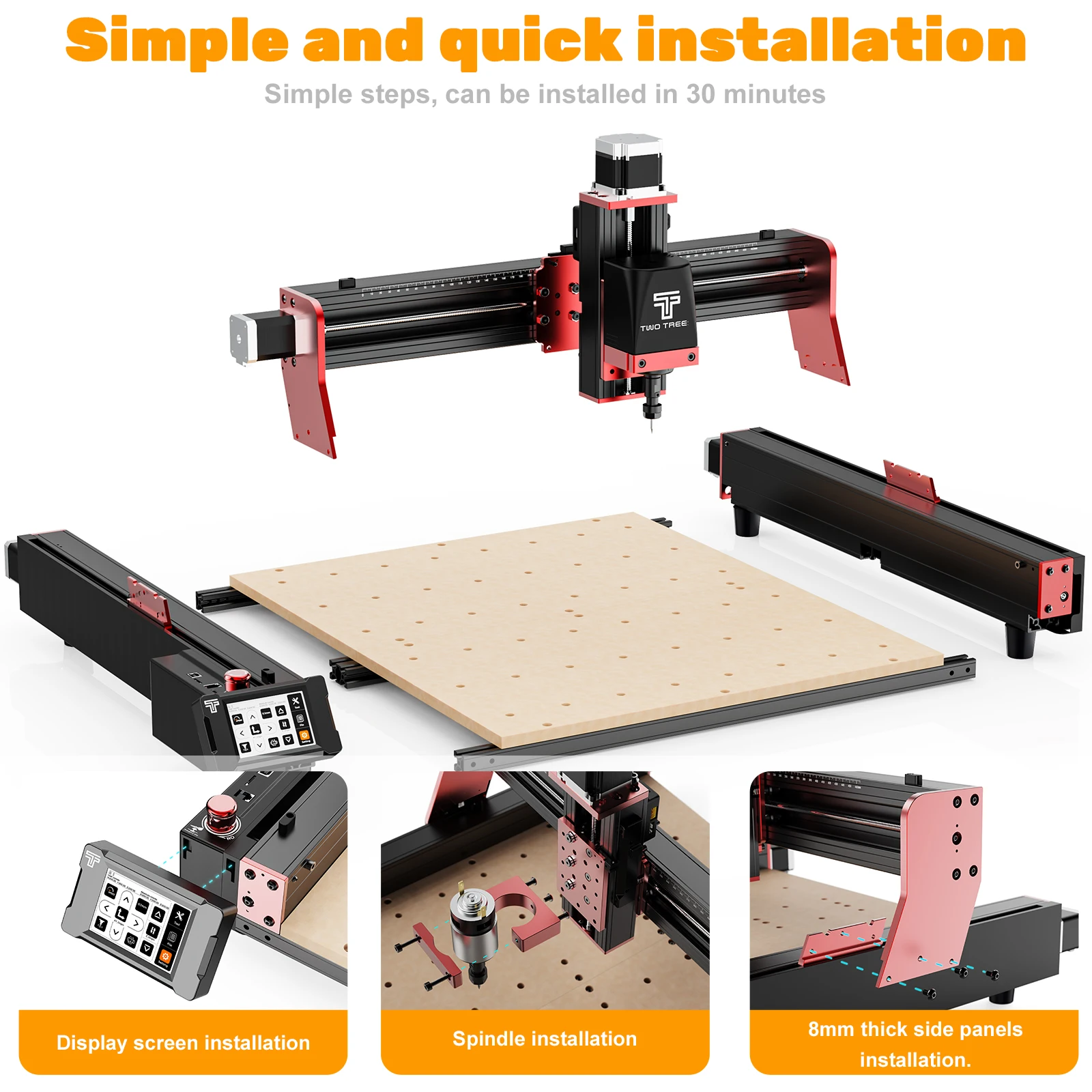 TWOTREES 450pro Wood Carving Laser Machine for Metal & Wood