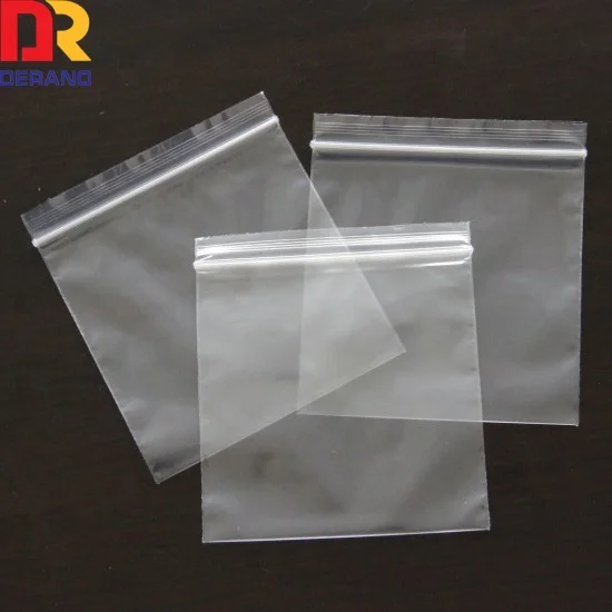 plastic polythene ziplock bag clear pe