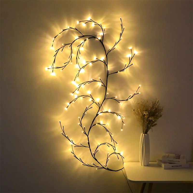 144 Led 2.5m Tree Branch Lamp Home Decorations Vines With Lights ...