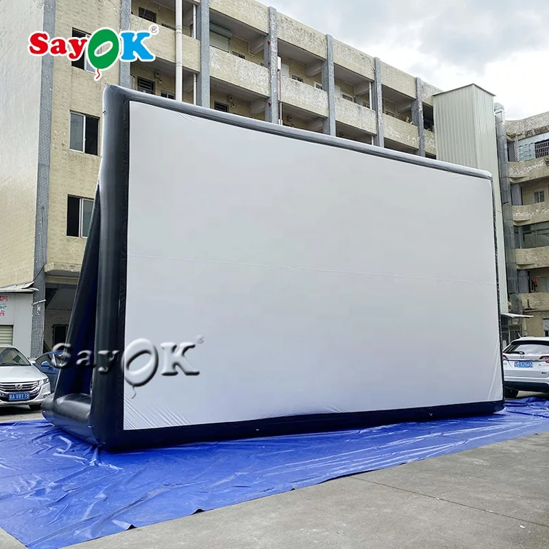 Outdoor Giant Inflatable Screen To Watch Tv Inflatable Led Screen Hire