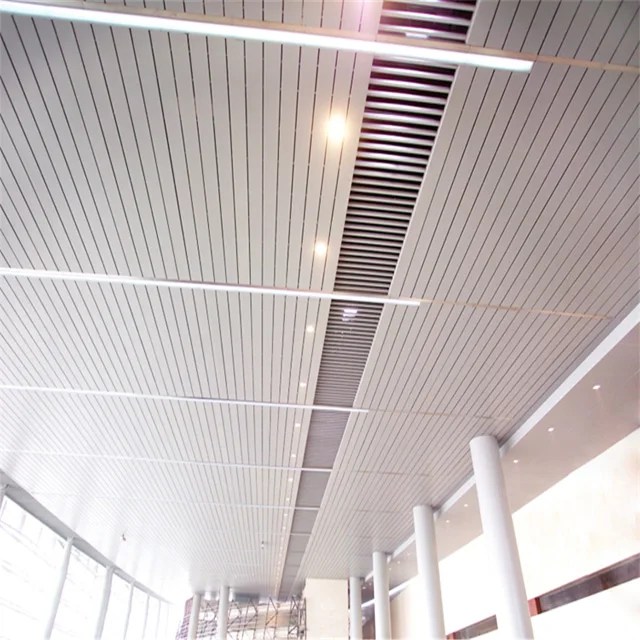 Modern Artistic Metal Linear Ceiling Waterproof Integrated Aluminum Perforated Decorative Suspended Ceiling for Mall Hotel