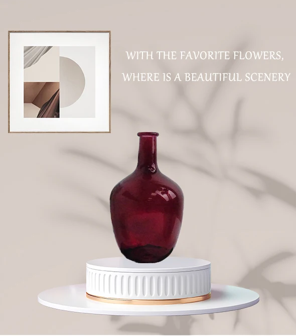 Wholesale Recycled Clear Colored Round Big Glass Flower Vases Buy