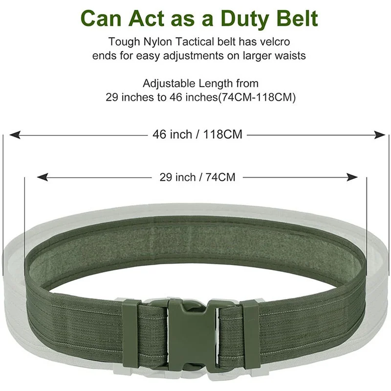 Fashionable Modular Equipment Security Utility Tactical Belt with Components Pouches Bags Holster for Security Hunting