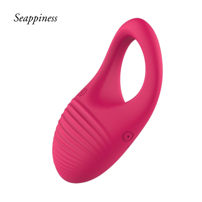 Remote Control Vibration Penis Ring Silicone Material Wearable Adult Male Sex Toy Cicada Tail Lock Essence Ring