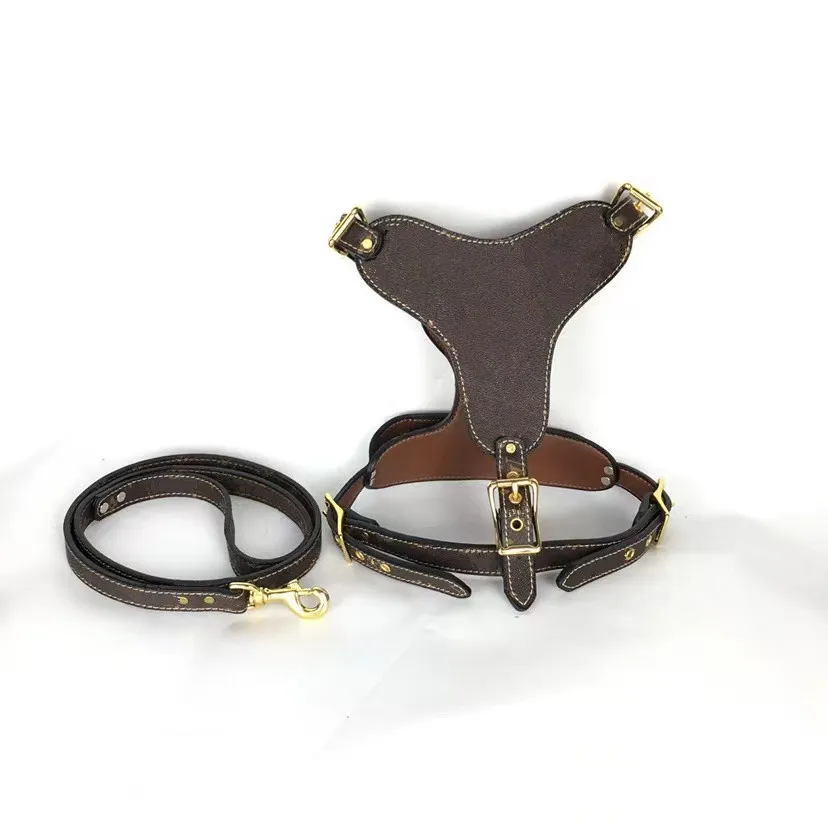 Luxury Adjustable Pet Puppy Pu Leather Dog Harness Designer Dog Harness