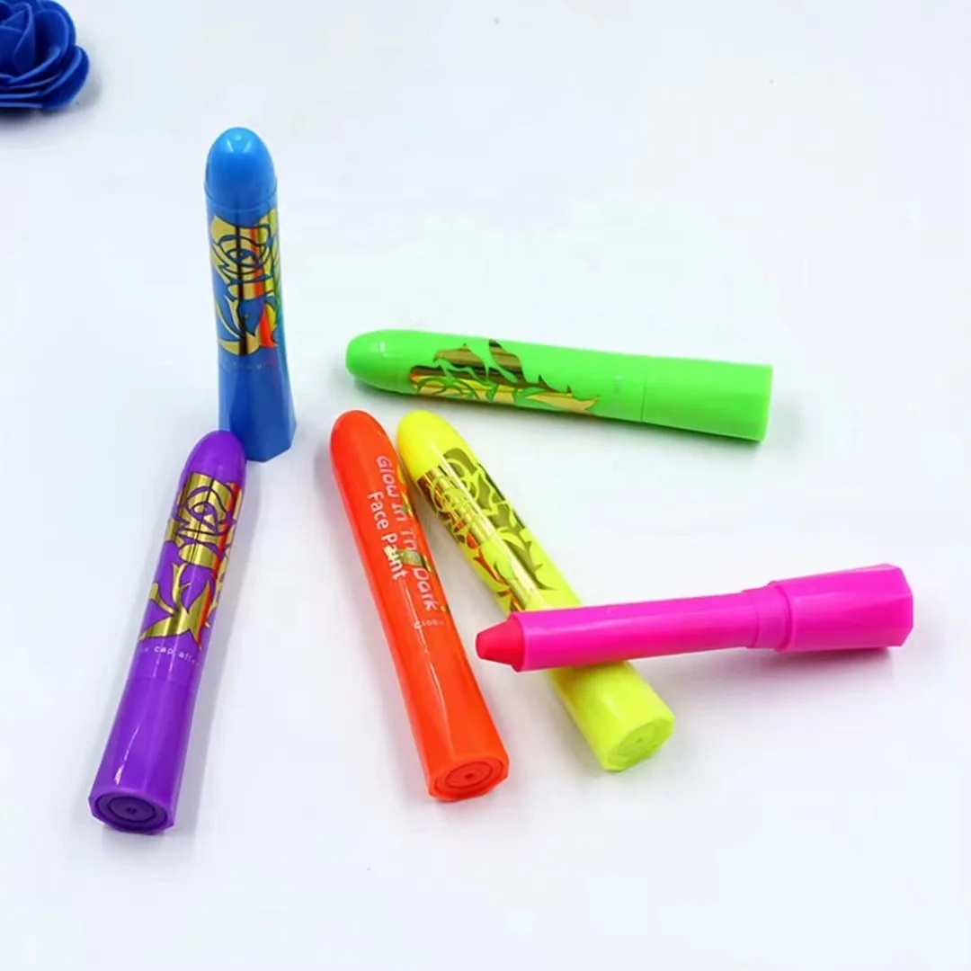 Лучшая цена Заводская распродажа краска для Хэллоуина тела лица под УФ-лампой светящаяся в