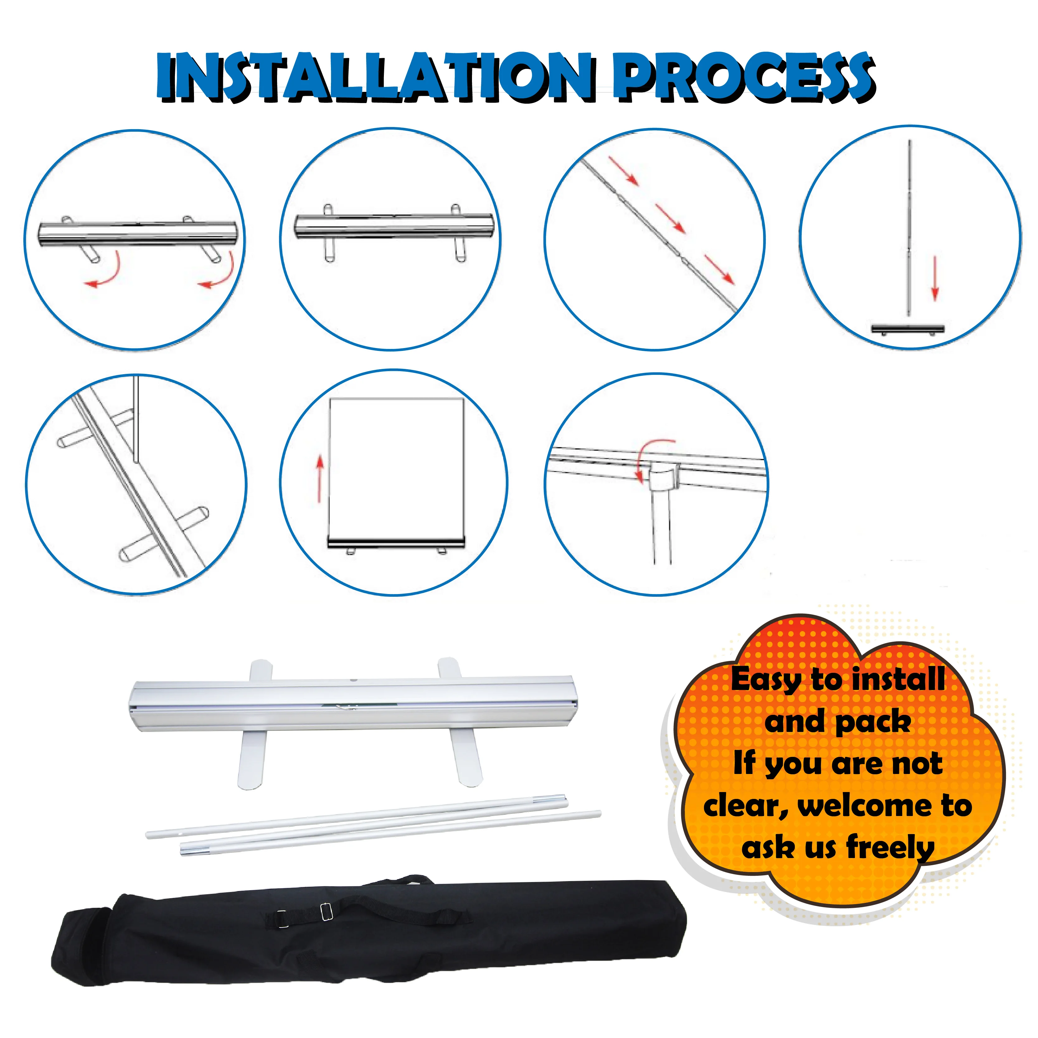 Custom Roll Up Displays for Advertising